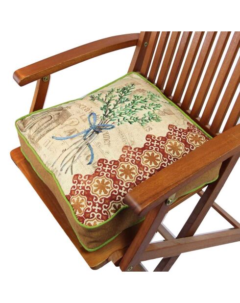 Coussin de chaise multicolore - 42x42 cm