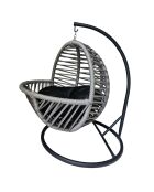 Chaise balançoire pour chat gris/noir - 45x70x45 cm