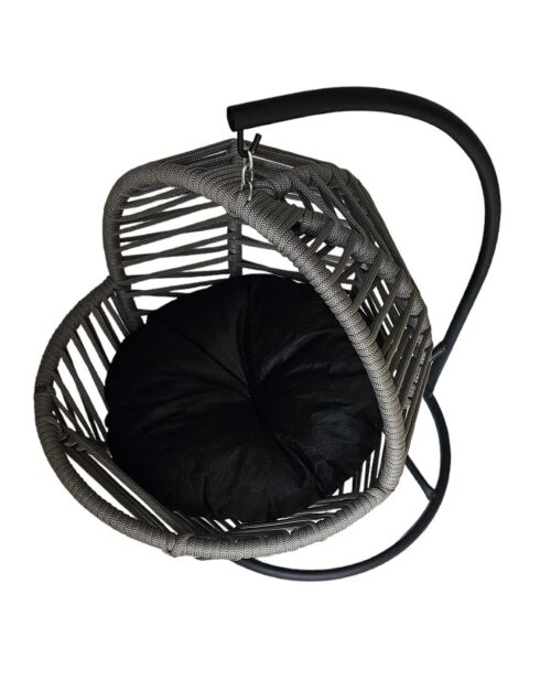 Chaise balançoire pour chat gris/noir - 45x70x45 cm