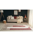 Tapis Memphis 563 rouge - 200x290 cm