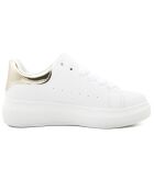 Sneakers Eva blanc/doré