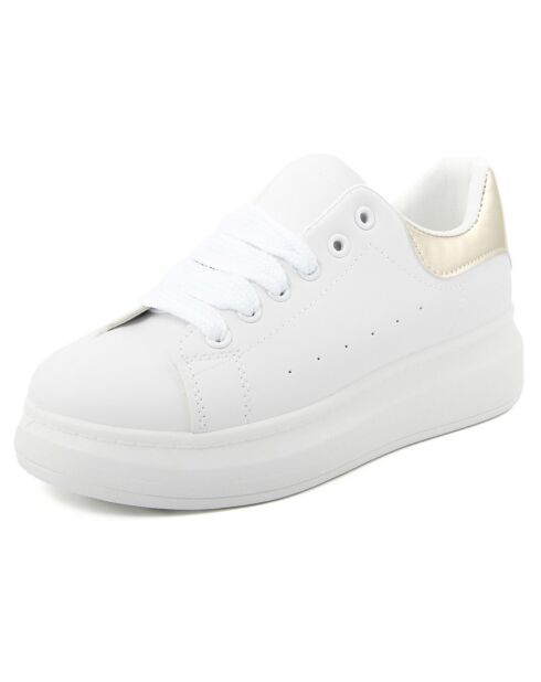 Sneakers Eva blanc/doré