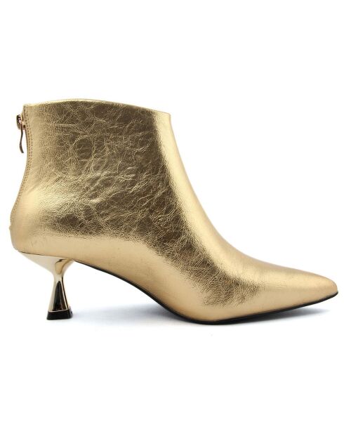 Eliz gouden laarzen - hak van 5,5 cm