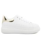 Sneakers Eva blanc/doré