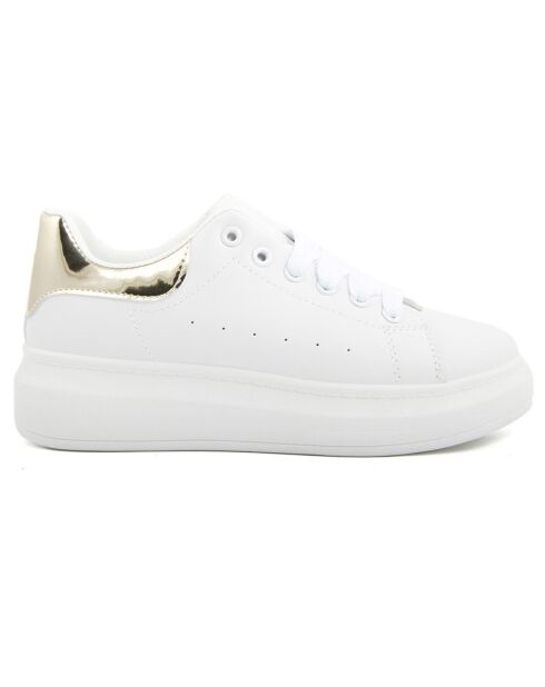 Sneakers Eva blanc/doré