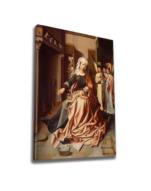 Tableau Reproduction La Vierge à l'Enfant multicolore - 50x70 cm