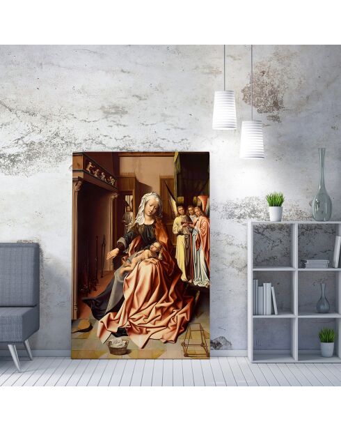 Tableau Reproduction La Vierge à l'Enfant multicolore - 50x70 cm