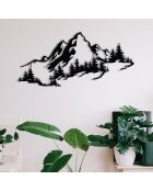 Décoration murale Montagne noire - 67x30 cm