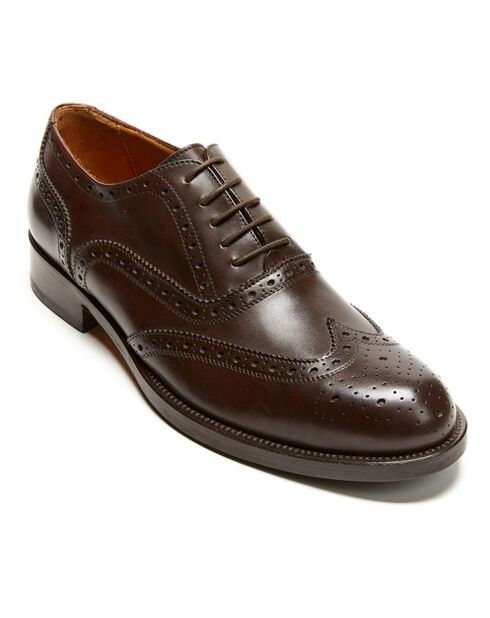 Richelieus en Cuir Noe marron foncé