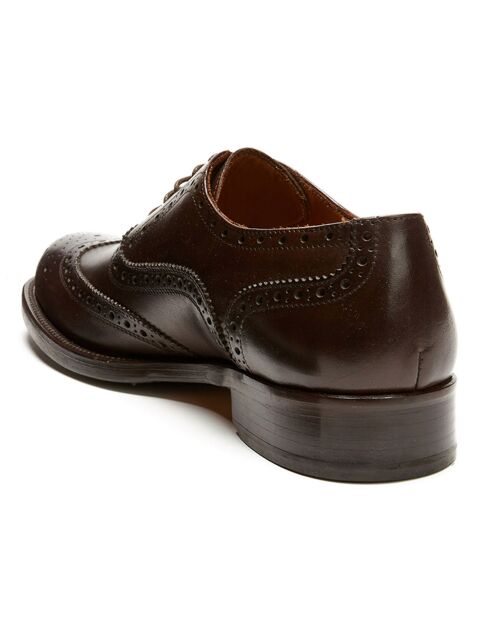 Richelieus en Cuir Noe marron foncé