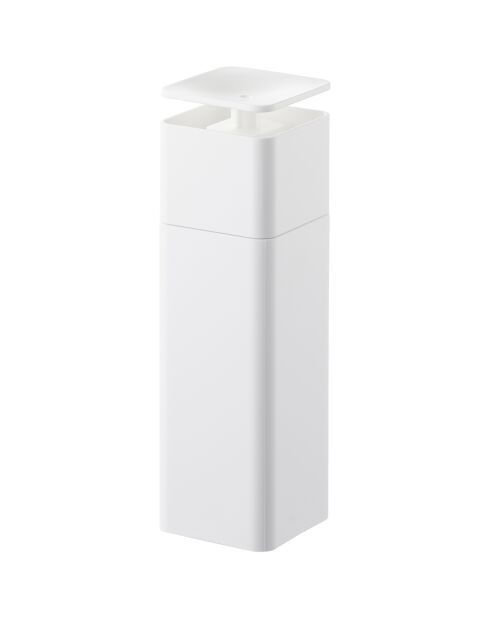 Distributeur de savon Tower blanc - 5.5x5.5x18.5 cm