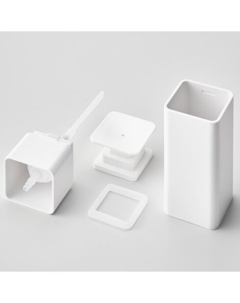 Distributeur de savon Tower blanc - 5.5x5.5x18.5 cm