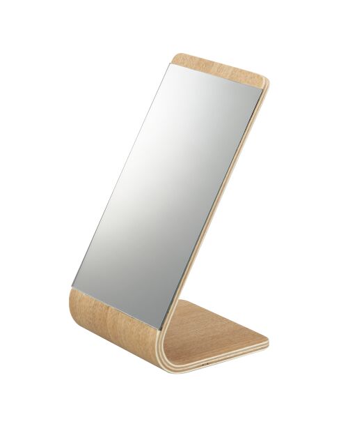 Espejo de mesa Rin beige - 13x12x23,3 cm
