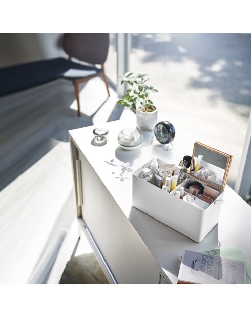 Boîte de maquillage Tower blanche - 31x15x15.7 cm