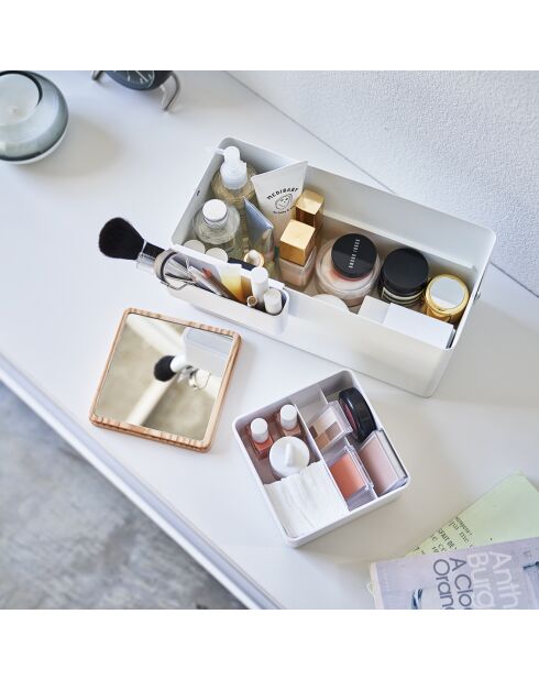 Boîte de maquillage Tower blanche - 31x15x15.7 cm