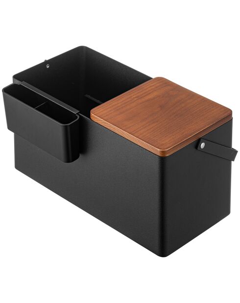 Zwarte make-updoos Tower - 31x15x15,7 cm