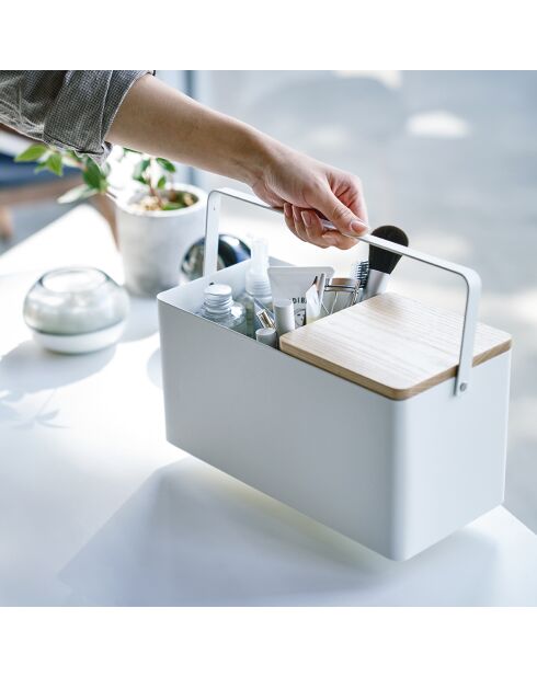 Boîte de maquillage Tower blanche - 31x15x15.7 cm