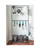 Etagère de rangement avec roulettes Tower noire - 72.5x35x141 cm