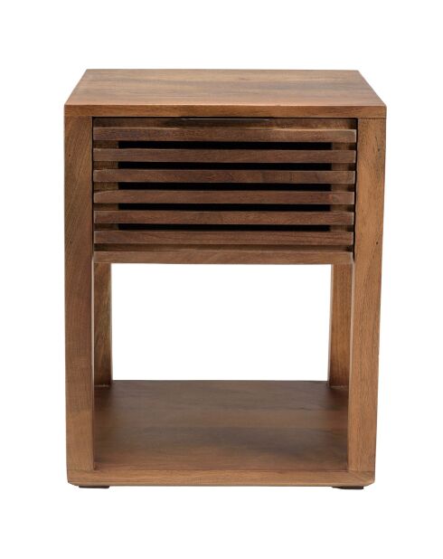 Alix bois opengewerkt nachtkastje van mangohout - 45x45x56 cm