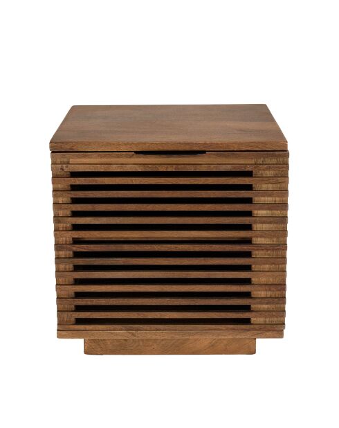 Alix bois opengewerkt nachtkastje van mangohout - 45x45x45 cm