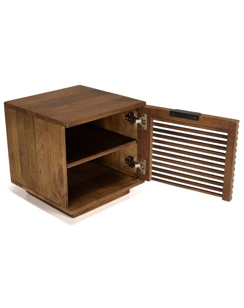 Alix bois opengewerkt nachtkastje van mangohout - 45x45x45 cm