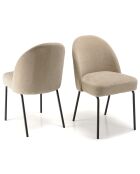 2 Chaises ulysse sable - 48x57x83 cm