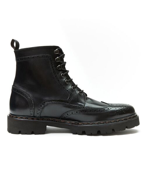 Boots en Cuir Noa noires