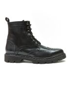 Boots en Cuir Noa noires