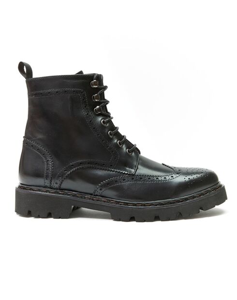 Boots en Cuir Noa noires