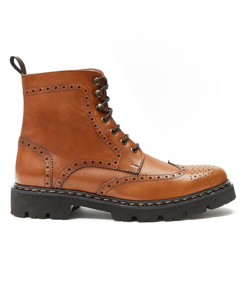 Botas Noa de piel camel