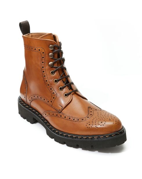 Botas Noa de piel camel