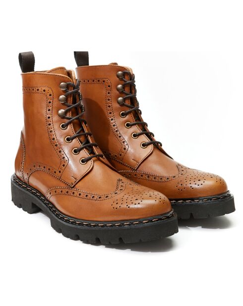 Botas Noa de piel camel