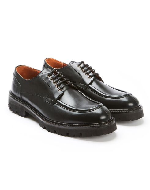 Derbies en Cuir Polo noires