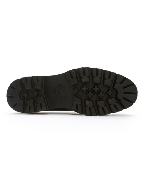 Dunkelbraune Derbys aus Pololeder