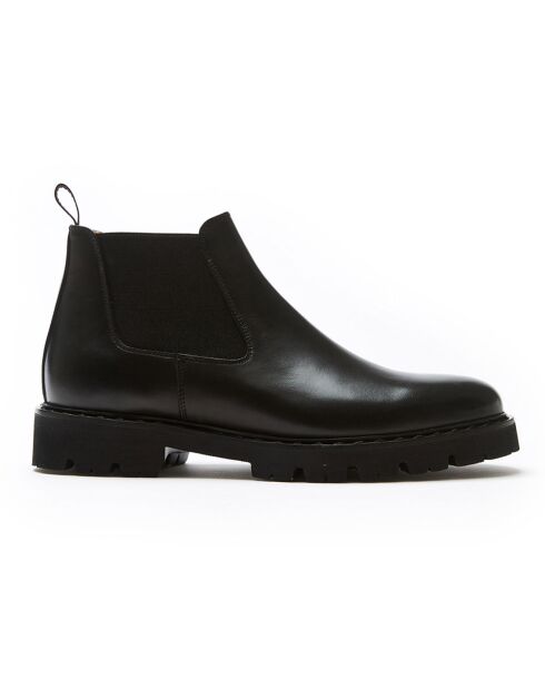 Chelsea Boots en Cuir Mao noires