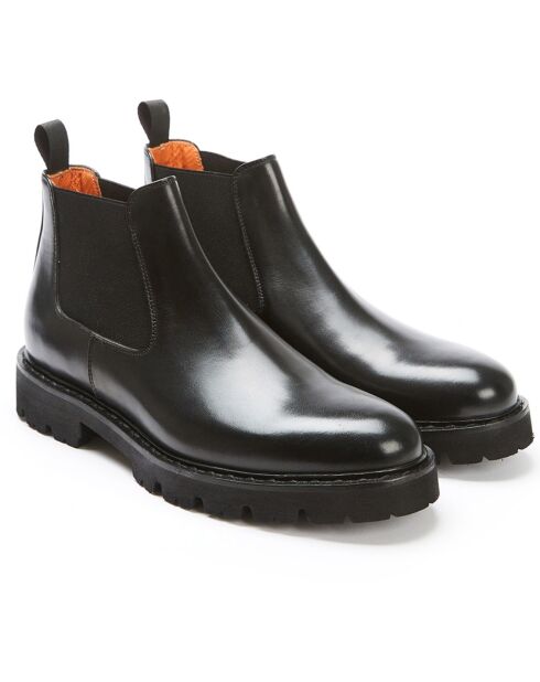 Chelsea Boots en Cuir Mao noires