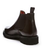 Chelsea Boots en Cuir Mao marron foncé