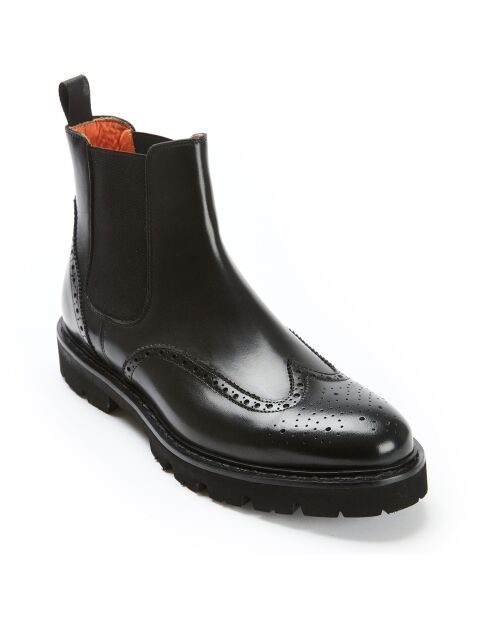 Chelsea Boots en Cuir Toma noires