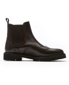 Chelsea Boots en Cuir Toma marron foncé