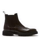 Chelsea Boots en Cuir Toma marron foncé