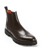 Chelsea Boots en Cuir Toma marron foncé