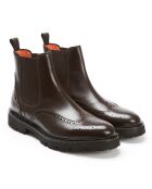 Chelsea Boots en Cuir Toma marron foncé