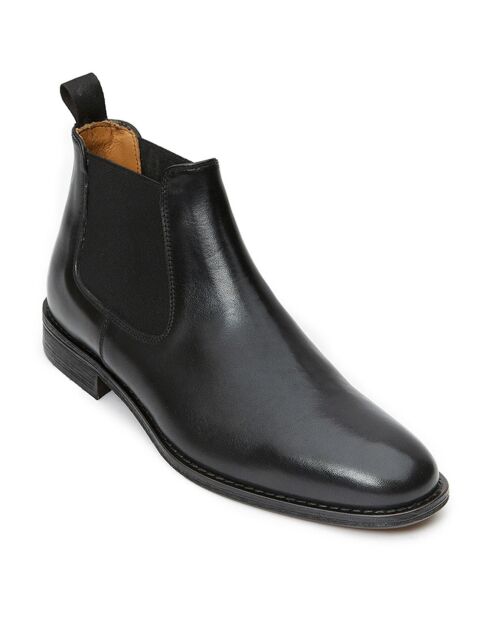 Chelsea Boots en Cuir Beta noires