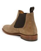 Chelsea Boots en Velours de Cuir Beta taupe