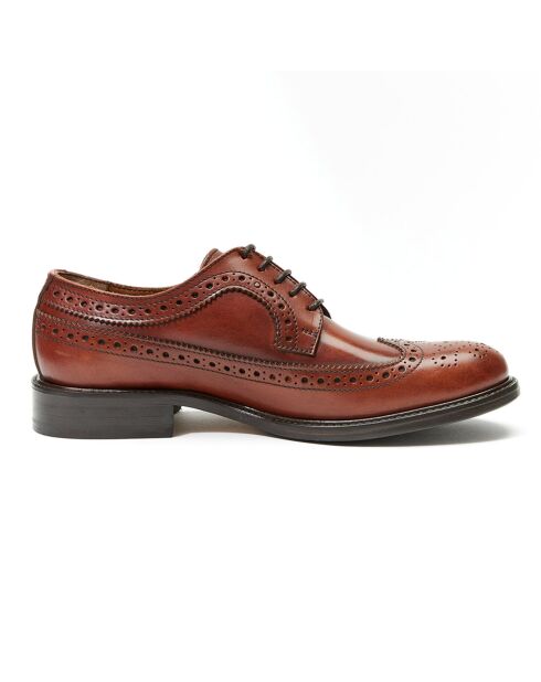 Derbies en Cuir Gil cognac