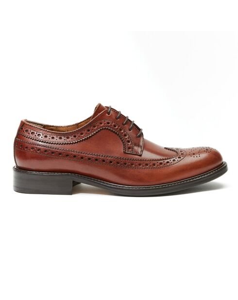 Derbies en Cuir Gil cognac