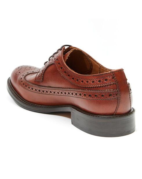 Derbies en Cuir Gil cognac
