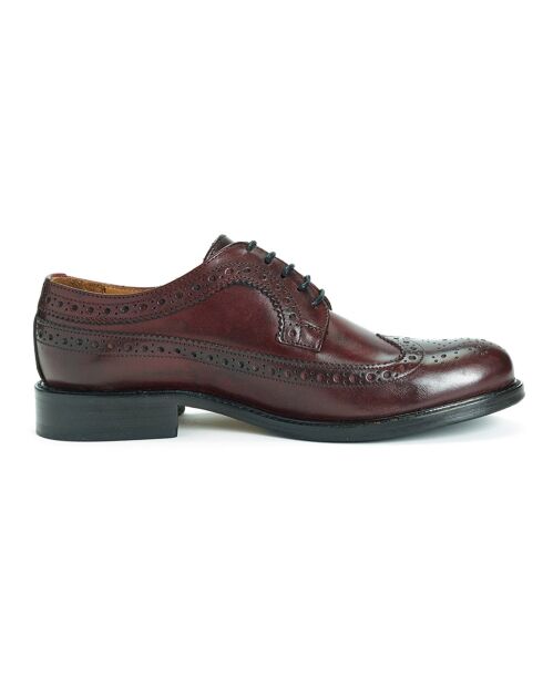 Derbies en Cuir Gil bordeaux