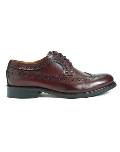 Derbies en Cuir Gil bordeaux