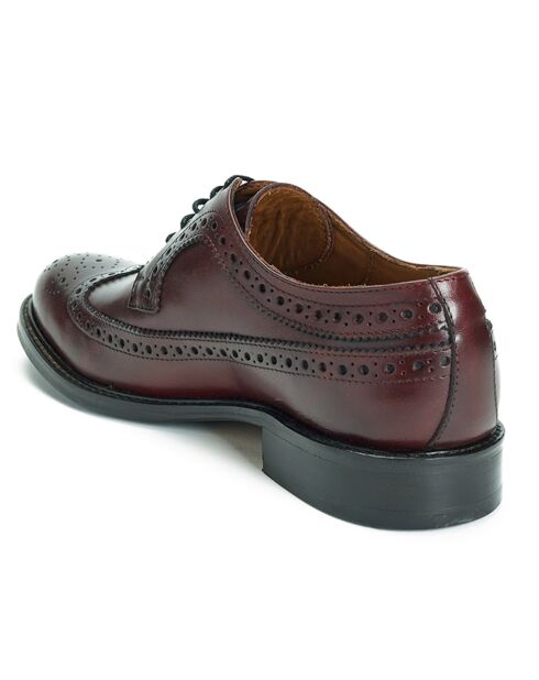 Derbies en Cuir Gil bordeaux